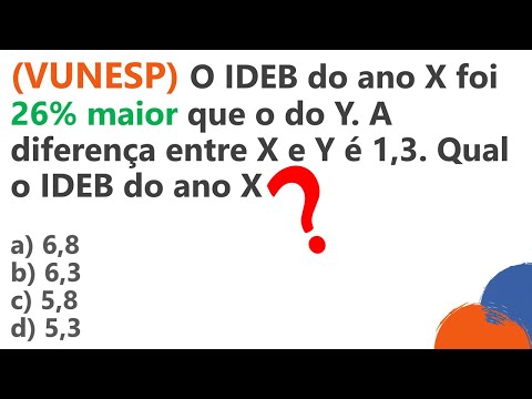 #VUNESP :: PORCENTAGEM e REGRA DE TRÊS :: Questão de concurso 2020
