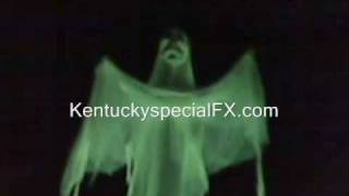 preview picture of video 'FLYING CRANK GHOST Animated Halloween Ghost Decoration FCG Haunt Prop'