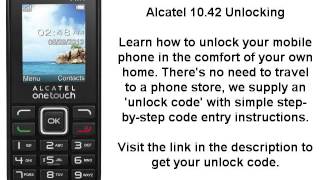 Unlock Alcatel 10.42 (1042A 1042G 1042X) - Network Key