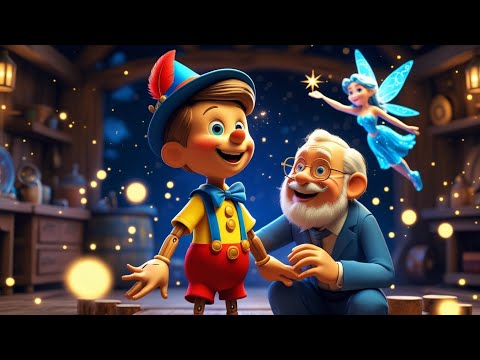 Pinocchio Becomes a Real Boy! ✨ A Magical Story for Kids | 4K