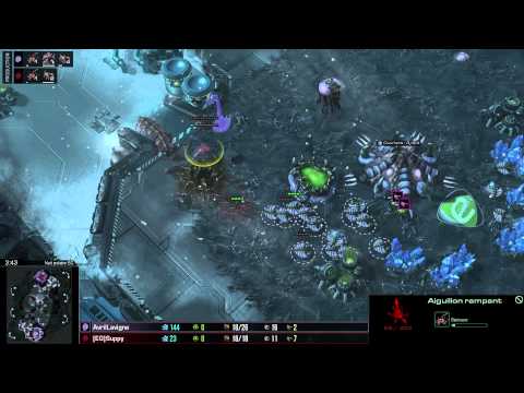 (HD900) Scarlett vs Suppy - ZvZ - Heart of the Swarm [FR]
