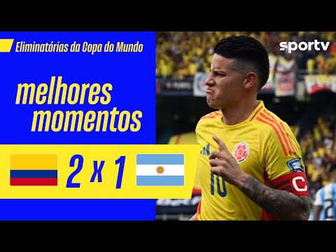 Gols e lances de Colômbia x Argentina
