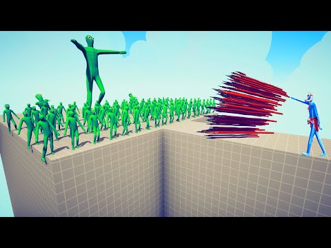 50x ZOMBIE ARMY vs  EVERY GOD - Totally Accurate Battle Simulator TABS