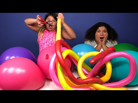 3 COLORS OF GLUE SLIME CHALLENGE CHALLENGE MAKING SLIME WITH GIANT BALLOONS EDITION