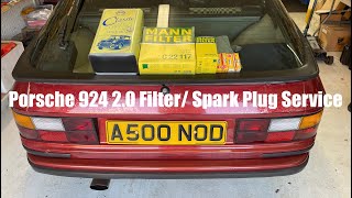 Porsche 924 2.0 Full Filter Service & Spark Plugs