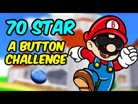 Super Mario 64 - 70 Star A BUTTON CHALLENGE: The Full Run!