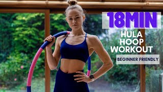 18min Hula Hoop workout // Beginner friendly // with music // no talking