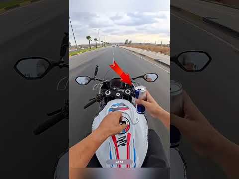 Ele Colocou Red Bull no Tanque da Moto e o Resultado Foi Inacreditável! 😱🏍️#shorts