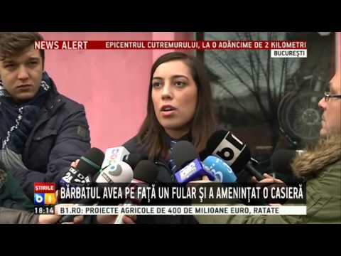 Jaf la o sucursala BRD din centrul Capitalei