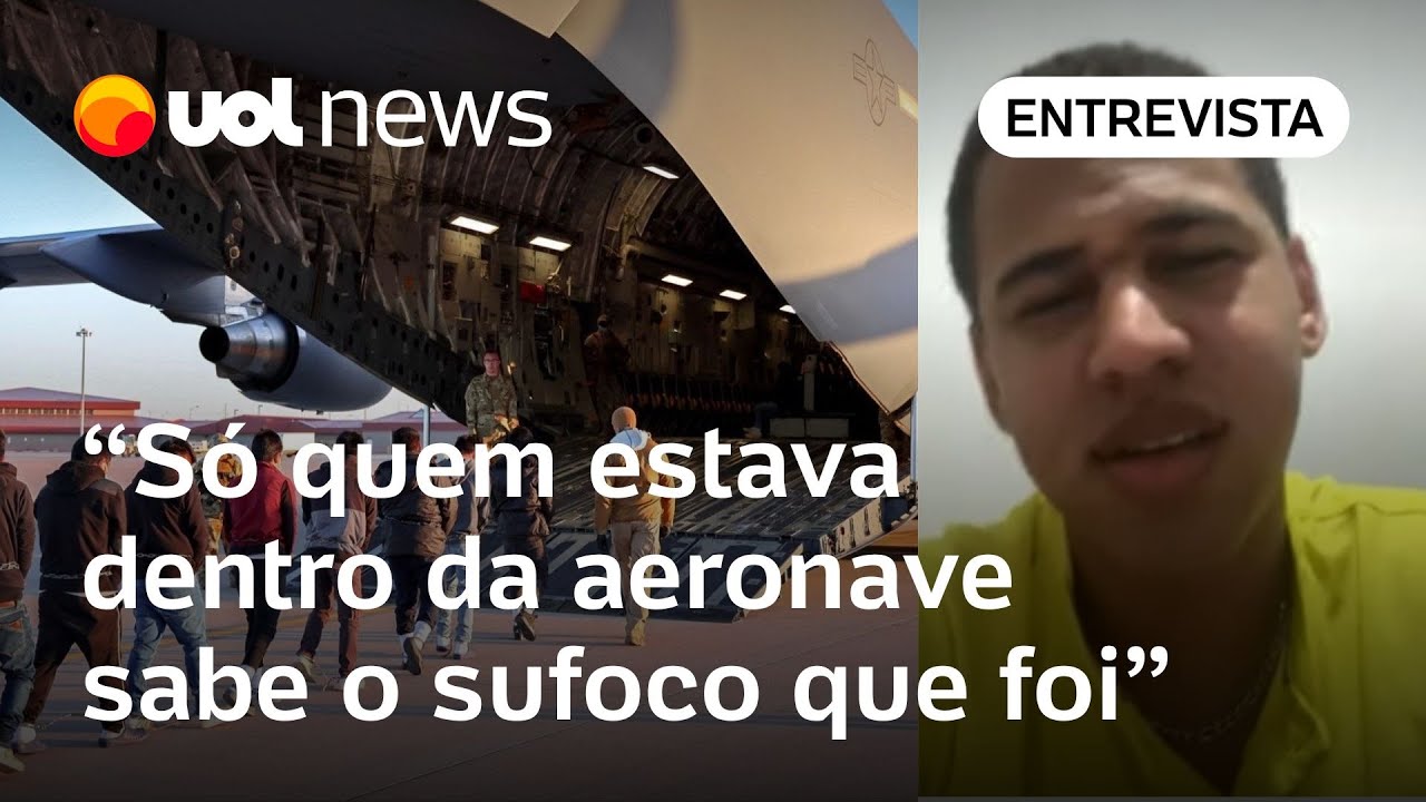 Brasileiro deportado dos EUA relata 'sufoco' no avião: 'Pior parte de toda a viagem foi o retorno'