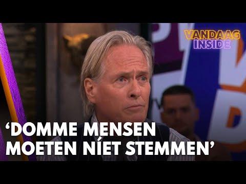 Jort Kelder: 'Ik vind dat domme mensen en mensen die zich niet verdiepen, níet moeten stemmen'