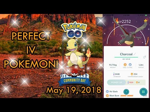 Perfect IV Pokemon Charmander Community Day Results!