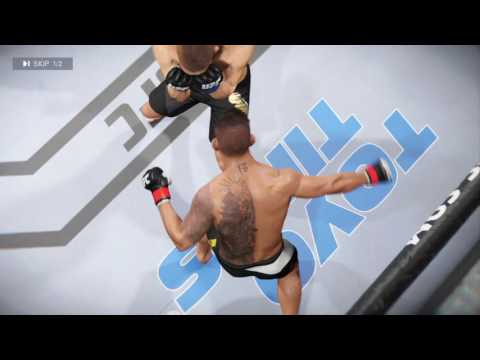 EA  UFC® 2 オンライン戦ビデオ11 タックルの後が課題．．