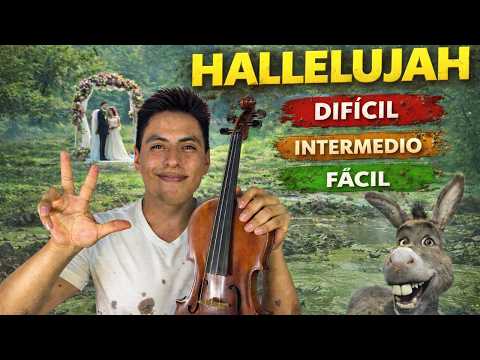 🎻 HALLELUJAH en 3 Niveles 🤯 | Fácil, Intermedio y Difícil