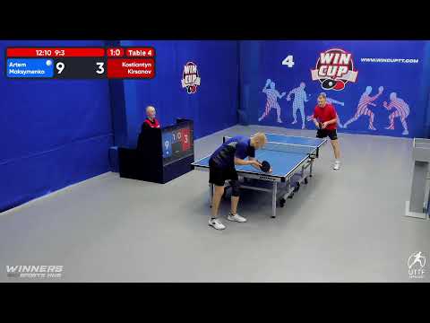 23:30 Максименко Артём 3-0 Кирсанов Константин  стол 4  ЮГ-5  29.07.22