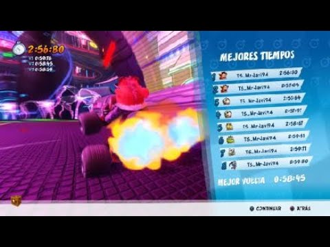 CTR:NF - Electron Avenue - 2:56.80 (No Speedghost)