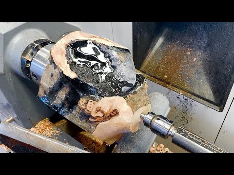 Woodturning - Crude Oil Mess To $1,000 Masterpiece 