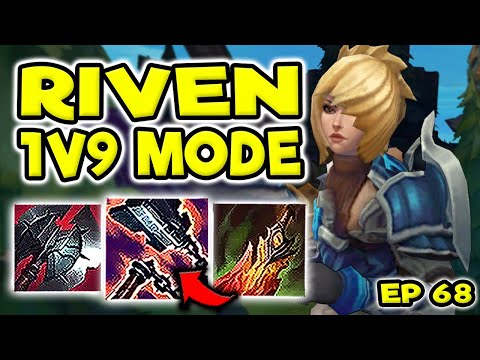 RIVEN TOP HOW TO LITERALLY 1V9 (VERY HARD GAME) - S11 RIVEN TOP GAMEPLAY (Season 11 Riven Guide) #68