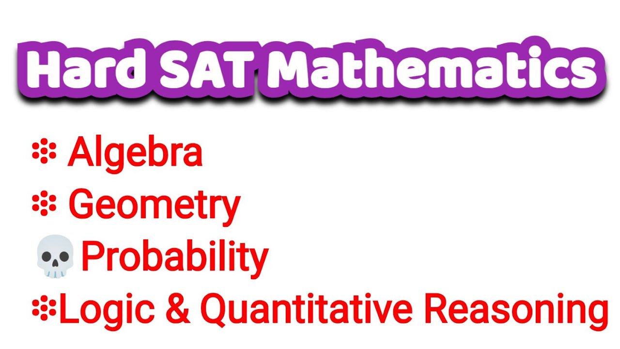 Hard SAT Math Questions with Step-by-Step Solutions (800 Score Level)
