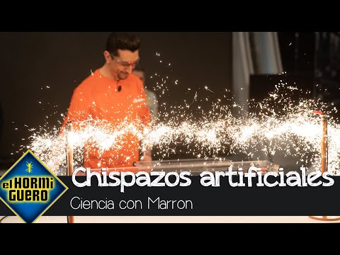Marron enseña el efecto de 1.800 voltios pasando por una cuerda de guitarra - El Hormiguero