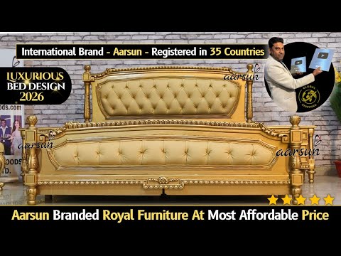 Antique Gold Bedroom Furniture: Aarsun Design Video