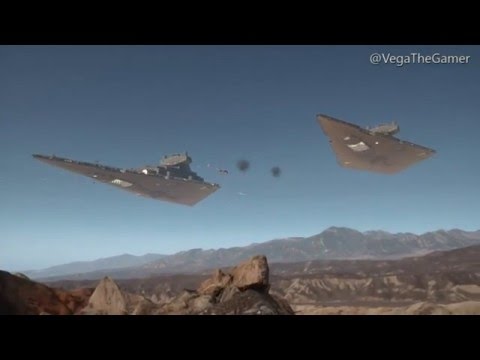 Star Wars Battlefront: All Ship Scenes for Big Team Maps(With Battle of Jakku)