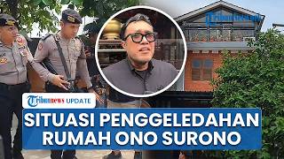 Situasi Rumah Politikus PDIP Ono Surono di Indramayu saat Digeledah KPK, Aparat Kepolisian Bersiaga