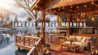 Download lagu Sweet January Winter Morning at Outdoor Coffee Shop Ambience❄Smooth Jazz Instrumental Music to Study mp3