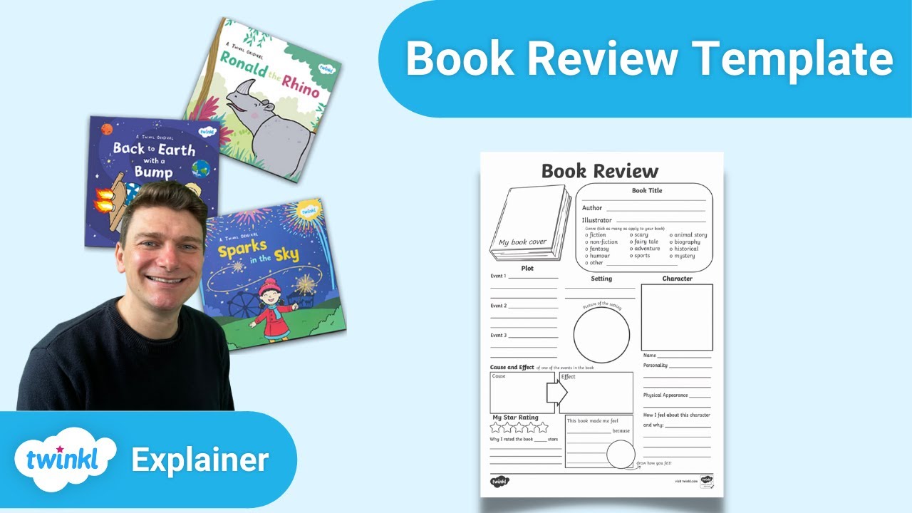 Twinkl Teaches | Book Review Template