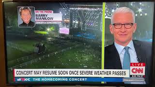 Barry Manilow NYC homecoming concert Anderson Cooper interview
