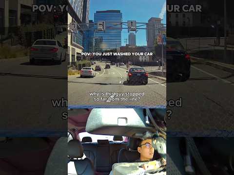 my windshield is already clean thank you sir #bmw #bmwm340i #dashcam #dashcamvids #cars