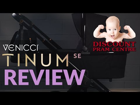 Venicci Tinum SE Stylish Black Bērnu Ratiņi 2in1