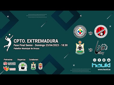 👩🏻🏐 FASE FINAL CPTO. EXTREMADURA - SENIOR FEMENINO 2023   💚🤍🖤