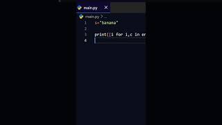 Find all indexes of char in string using Python  #coding #python #programming 