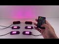 LED RGB podsvietenie podvozku 12V - Bluetooth / 120x LED / 6x svetlo - Video Youtube