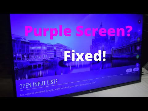 How to fix a Purple TV Screen? LG 49UH6100