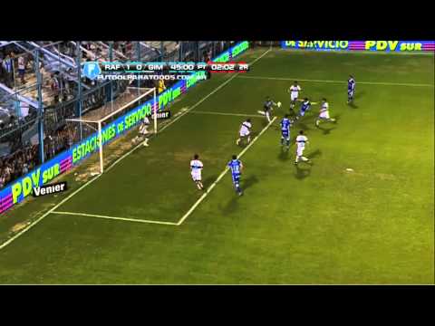 Todos los rebotes en el área de Gimnasia. Rafaela 1 - GELP 0. Fecha 6. Torneo Inicial 2013