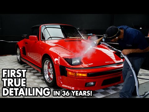 Thumbnail for 36 Years of Dust Lifted: Porsche 930 Turbo Slant Nose Revived with Full Detailing by Porsche 930