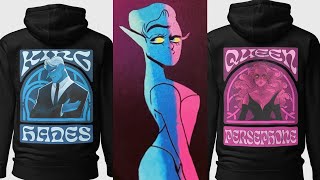 Custom (REVERSIBLE) Lore Olympus Merch!!! 💙🩷