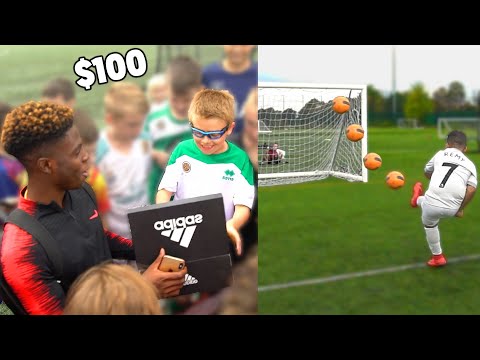 I Challenged Kid Footballers, Hit the Crossbar & I'll Buy You Anything