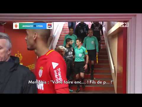 Monaco  vs Lyon : Depay insulte la mere a Raggi !!! Grosse embrouille !!!