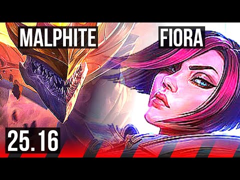 MALPHITE vs FIORA (TOP) | KR Master | 25.16