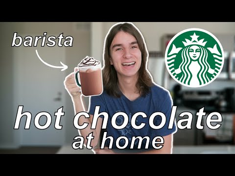 How To Make Starbucks Hot Chocolate At Home // by a barista