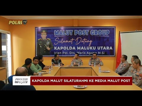 PRESISI UPDATE:  PERKUAT SINERGI, KAPOLDA MALUT SILATURAHMI DENGAN MEDIA DI MALUT 06/05/2025 (14.00)