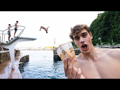 El Mejor Salto al Agua Gana 100€ | Zarautz