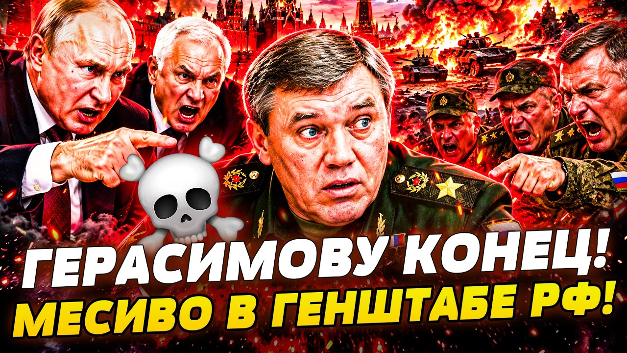 🚨СРОЧНО! ВОЕННЫЙ ПЕРЕВОРОТ В КРЕМЛЕ! ГЕРАСИМОВА УБИРАЮТ! ЧИСЛО ЖЕРТВ в АРМИ?