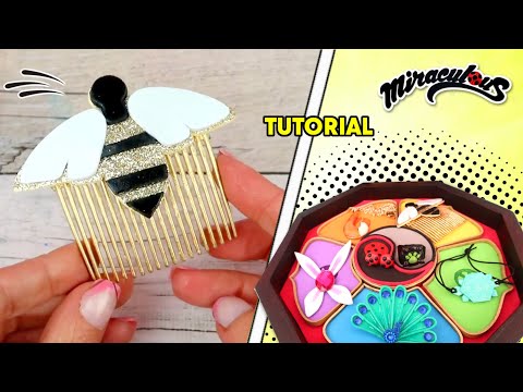 DIY The new Miraculous Ladybug | How to make BEE Miraculous - queen bee comb DIY - Pollen Kwami