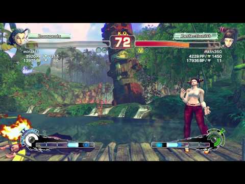 minaki3 (Rose) vs mktn360 (juri) - SUPER STREET FIGHTER 4 AE Ver 2012 720P