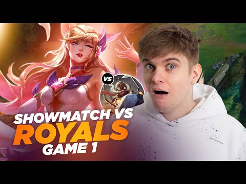 RHOBALAS : SHOWMATCH VS ROYALS - AHRI VS CORKI | LOL FR