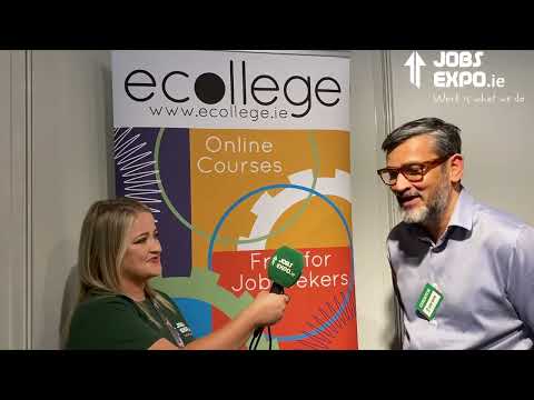 eCollege exhibiting at Jobs Expo Dublin, 15th October, 2022